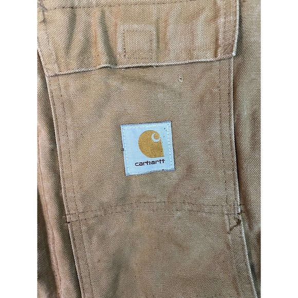 Vintage Carhartt Jacket Lg Quilt Lined Tan Brown - Picture 4 of 7